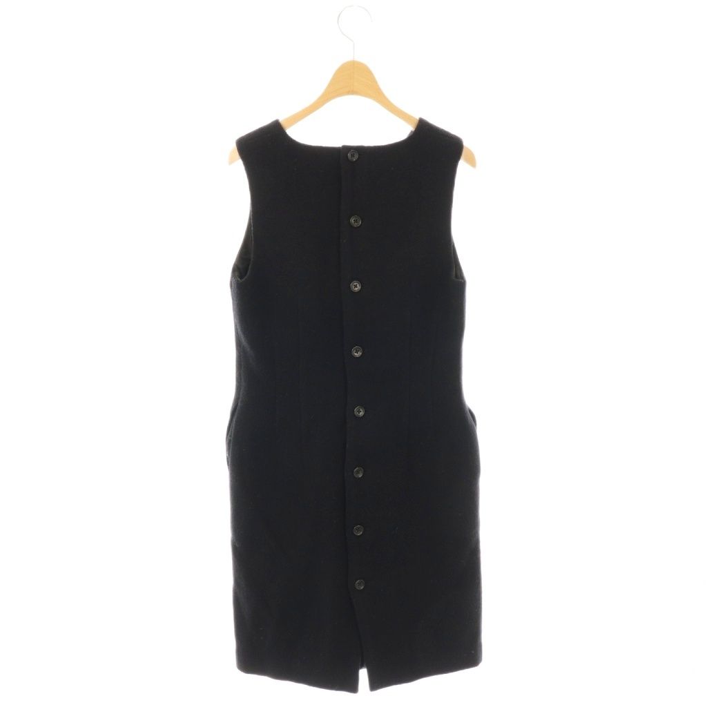 マーガレットハウエル MHL. ノースリーブワンピース ウール 2 ブラック