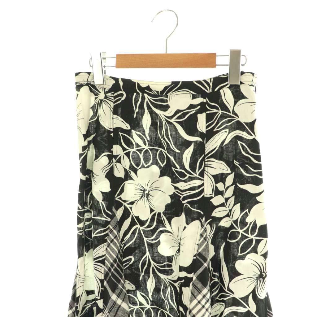 RALPH LAUREN ラルフローレン 膝丈 フレアスカート 花柄 絹100% ポロ ラルフローレン POLO RALPH LAUREN ロングスカート フレア