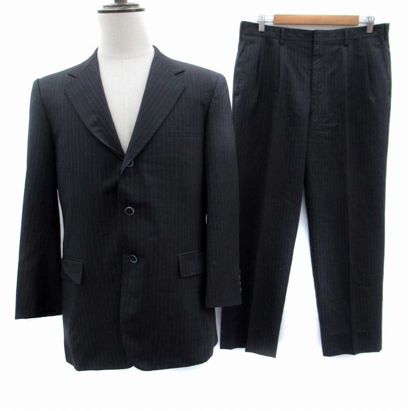 dunhill ダンヒル リネン 混 ジャケット セットアップ スーツ L〜XL dunhill ダンヒル リネン 混 ジャケット セットアップ スーツ L〜XL