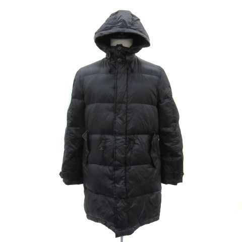 Paul Smith ダウンコートShadow Stripe Black オンラインショップ限定】スポーツストライプ フーデッドダウン