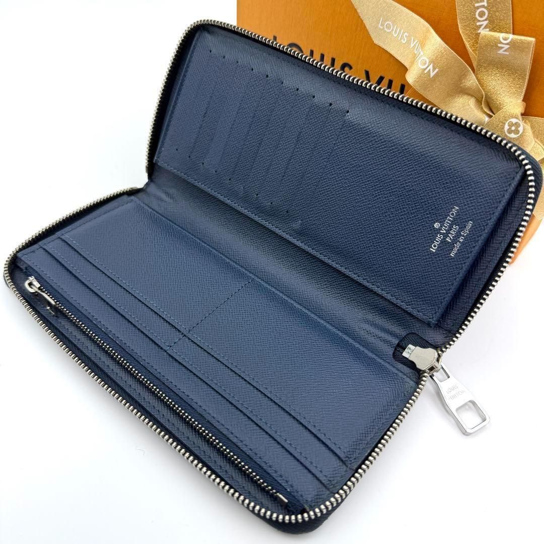 ✨極美品✨ルイヴィトン 長財布 ヴェルティカル タイガ ブルーマリーヌ LV 鑑定書付】美品 ルイヴィトン タイガ ヴェルティカル ブルーマリーヌ