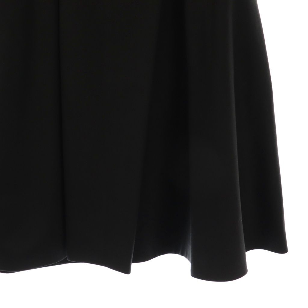 ジルサンダー JIL SANDER ネイビー フレアスカート 膝丈 34 黒