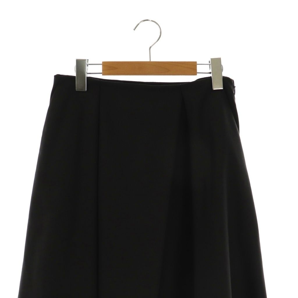 ジルサンダー JIL SANDER ネイビー フレアスカート 膝丈 34 黒