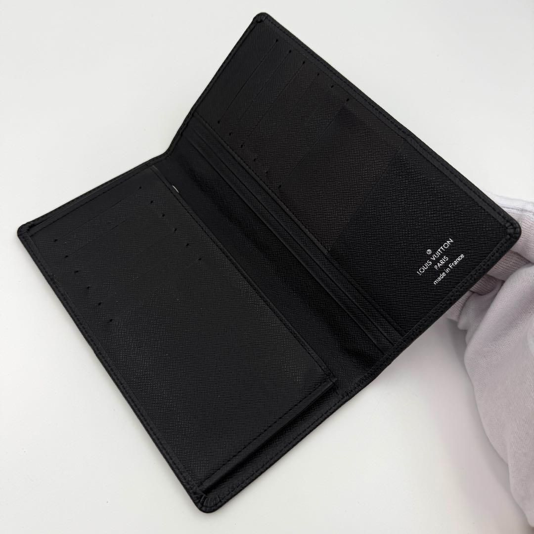 鑑定書付】美品 ルイヴィトン タイガ ポルトフォイユ ブラザ 長財布 黒