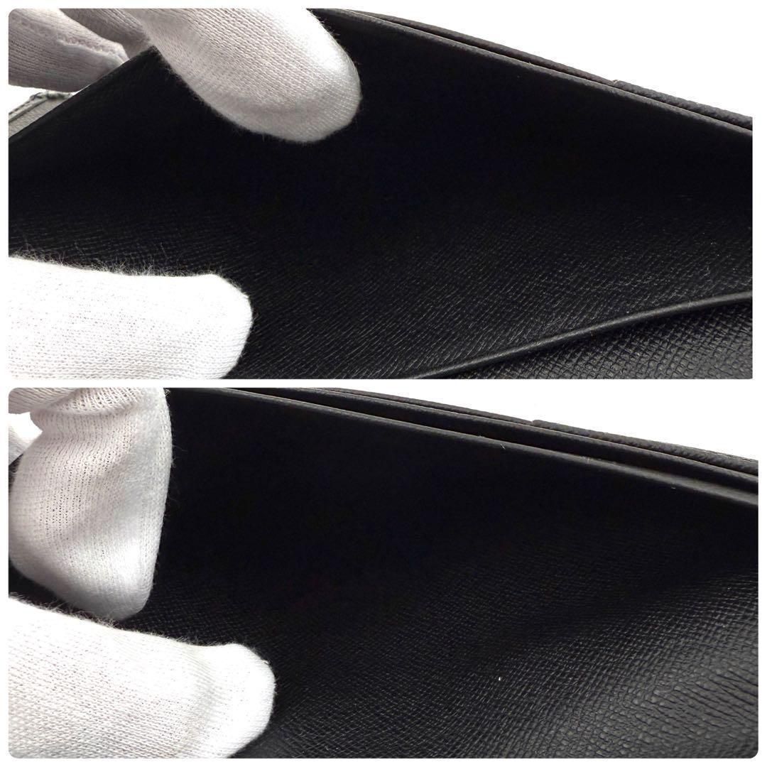 鑑定書付】美品 ルイヴィトン タイガ ポルトフォイユ ブラザ 長財布 黒