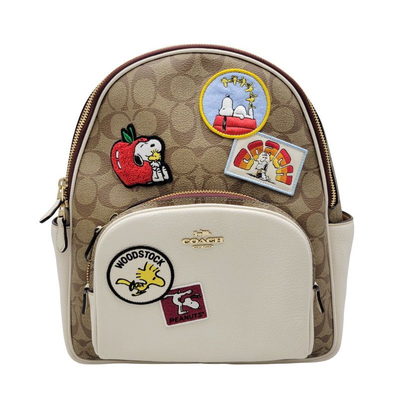 中古品】COACH コーチ × PEANUTS ピーナッツ SNOOPY BACKPACK C4115