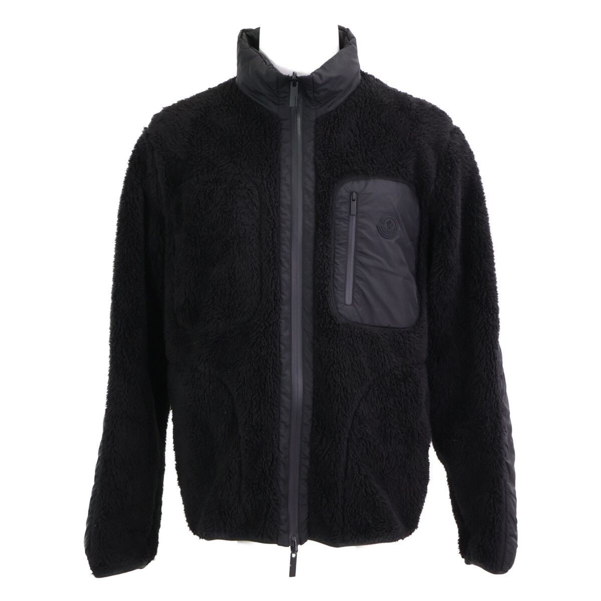 MONCLER モンクレール ハーフジップ ボアフリース S 黒 ブランド MONCLER モンクレール ハーフジップ ボアフリース S 黒 ブランド