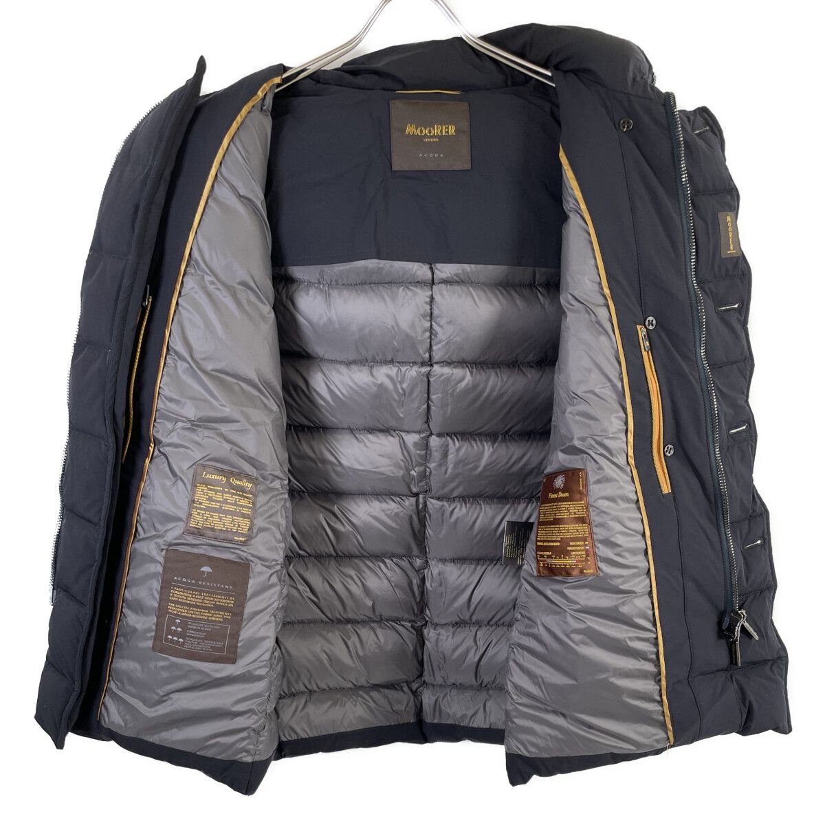 MooRER ムーレー CORELLI ネイビー 46 MOORER ムーレー ﾈｲﾋﾞｰ FLORIO-KN ﾀﾞｳﾝｺｰﾄ 46 - メルカリ