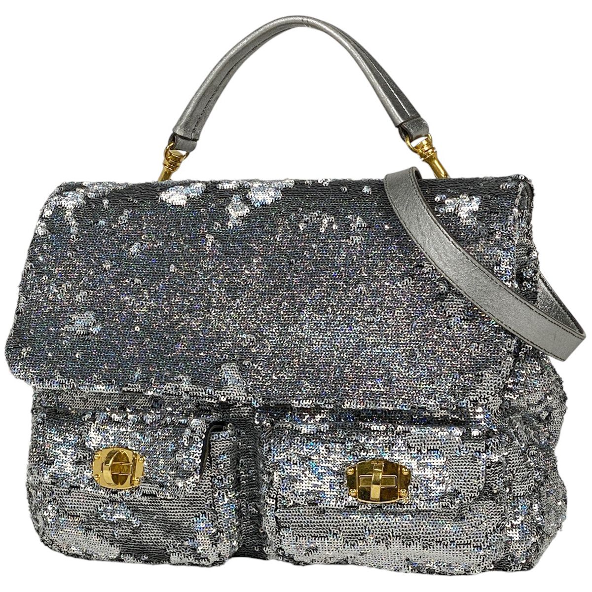 ミュウ ミュウ Miu Miu ロゴ ショルダーバッグ 2WAY ハンドバッグ 
