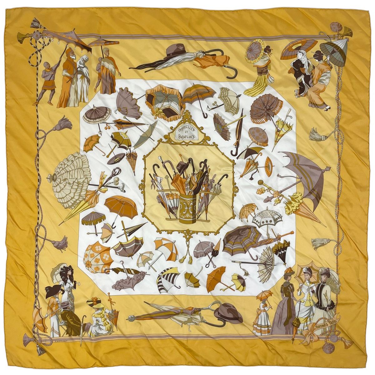 エルメス HERMES カレ 90 OMBRELLES ET PARAPLUIES 日傘と雨傘