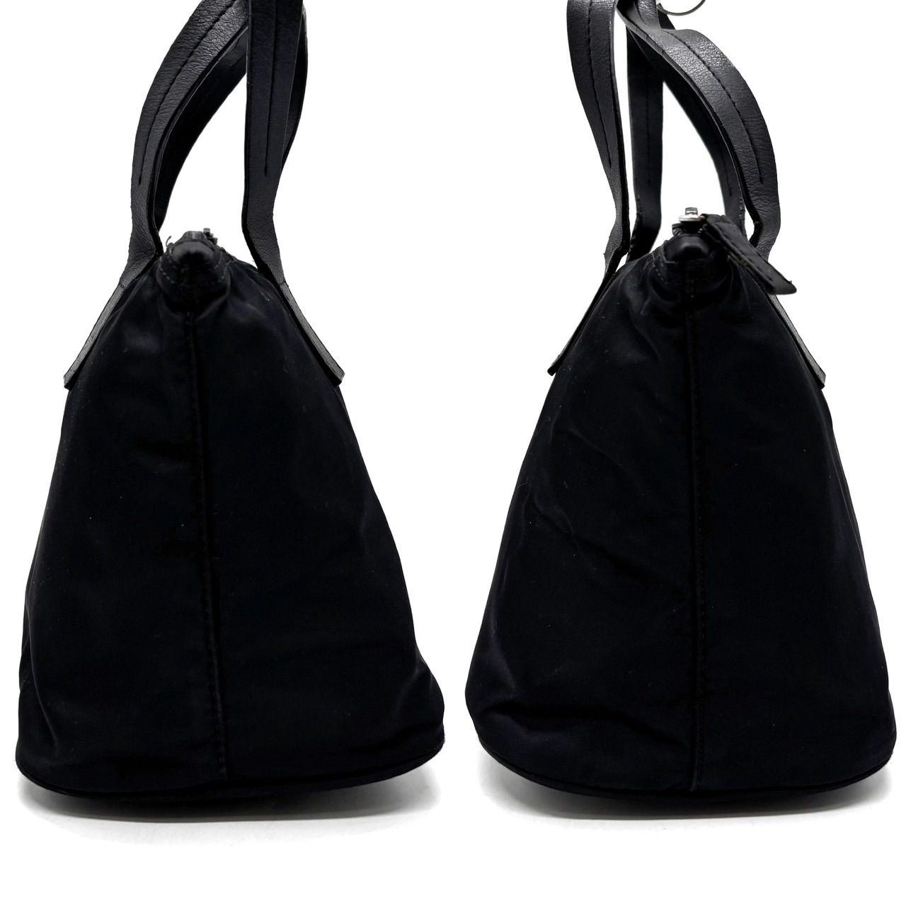 良品】PRADA プラダ 三角プレート ナイロン ハンドバッグ トートバッグ