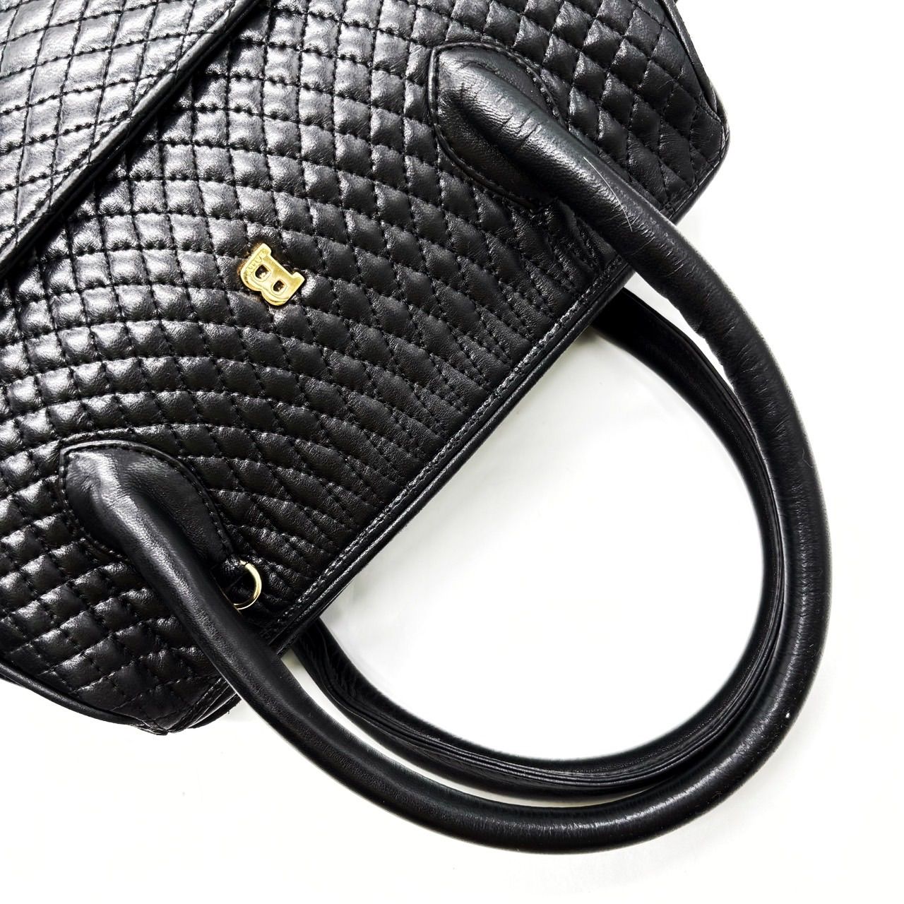 ✨良品✨ BALLY バリー キルティング ゴールド金具 ハンドバッグ