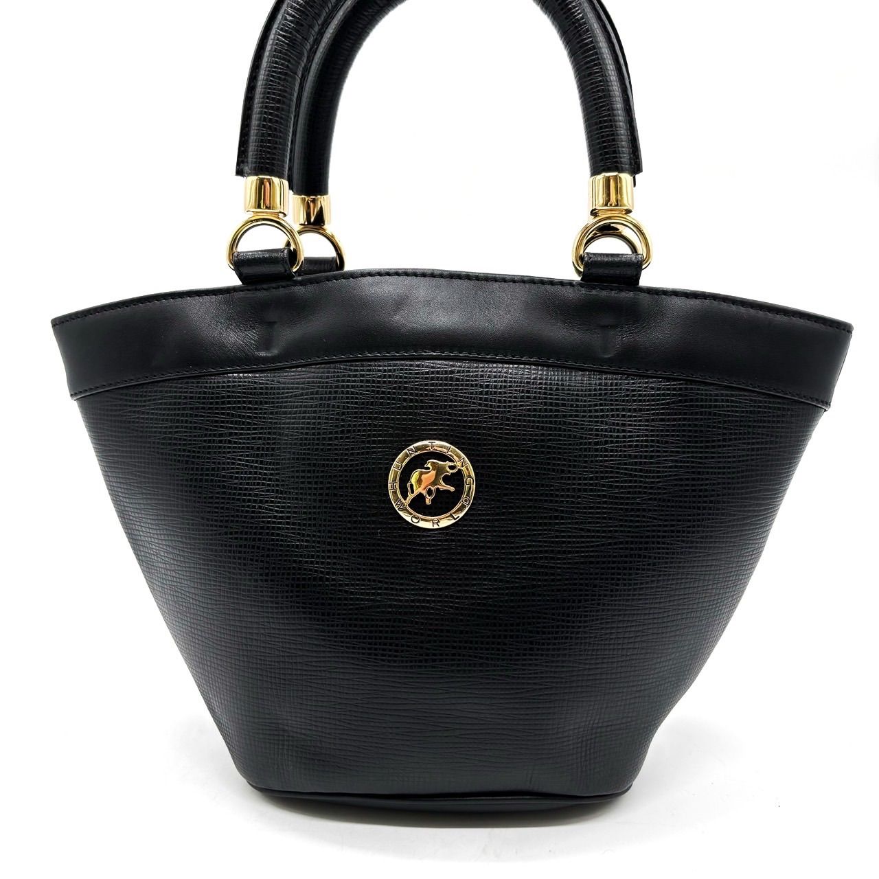 ✨良品✨ HUNTING WORLD ハンティングワールド ハンドバッグ レザー