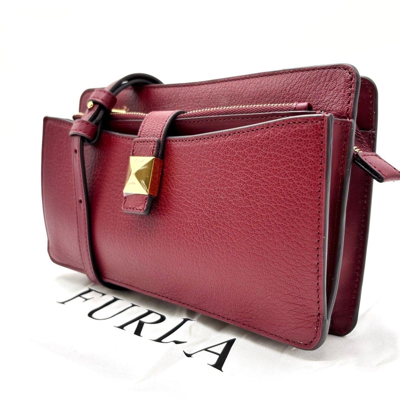 良品】 FURLA フルラ ウォレットショルダーバッグ 財布 ショルダー 