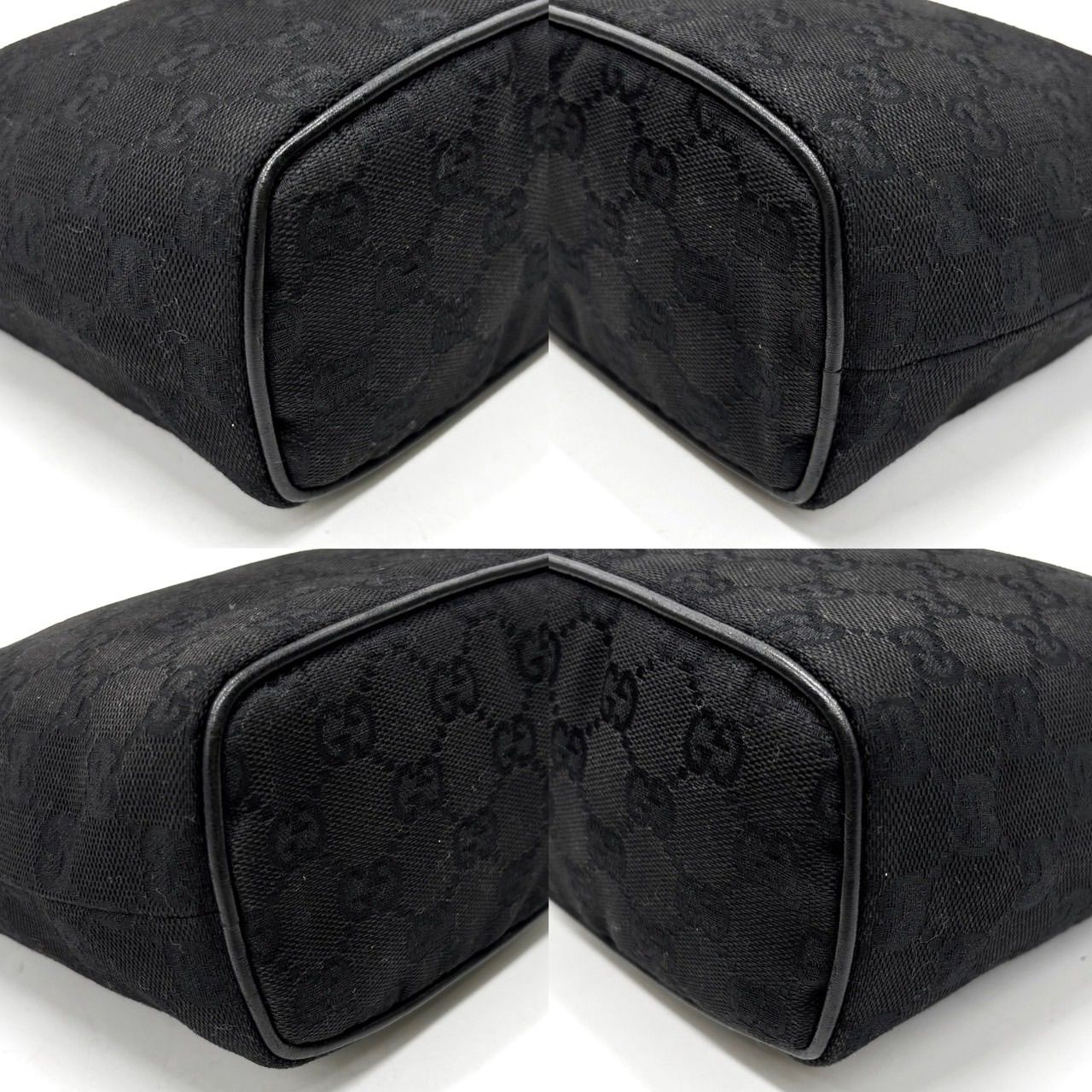 GUCCI グッチ アクセサリーポーチ ハンドバッグ gg キャンバス ブラック グッチ ハンドバッグ アクセサリーポーチ GGキャンバス 07198 002122