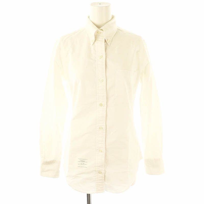 トムブラウン THOM BROWNE ボタンダウンロングスリーブシャツ 前開き 0
