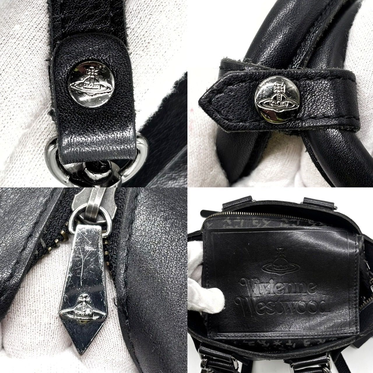 【美品】ヴィヴィアンウエストウッド ヌーロック 2way オーブ 黒 レザー ✨良品✨ Vivienne Westwood ヴィヴィアンウエストウッド ヌーロック