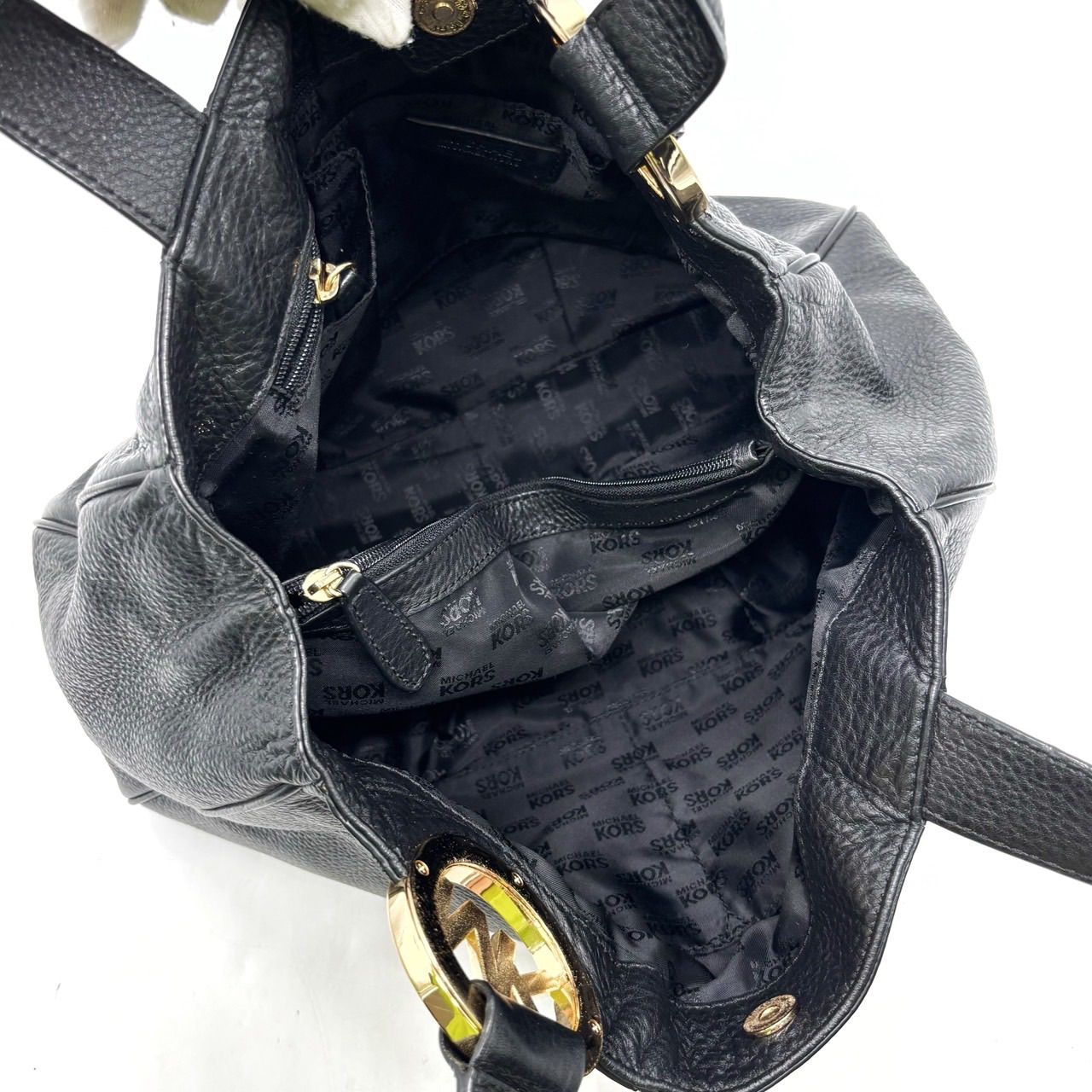 良品】 MICHAEL KORS マイケルコース レザー 革 ハンドバッグ トート 