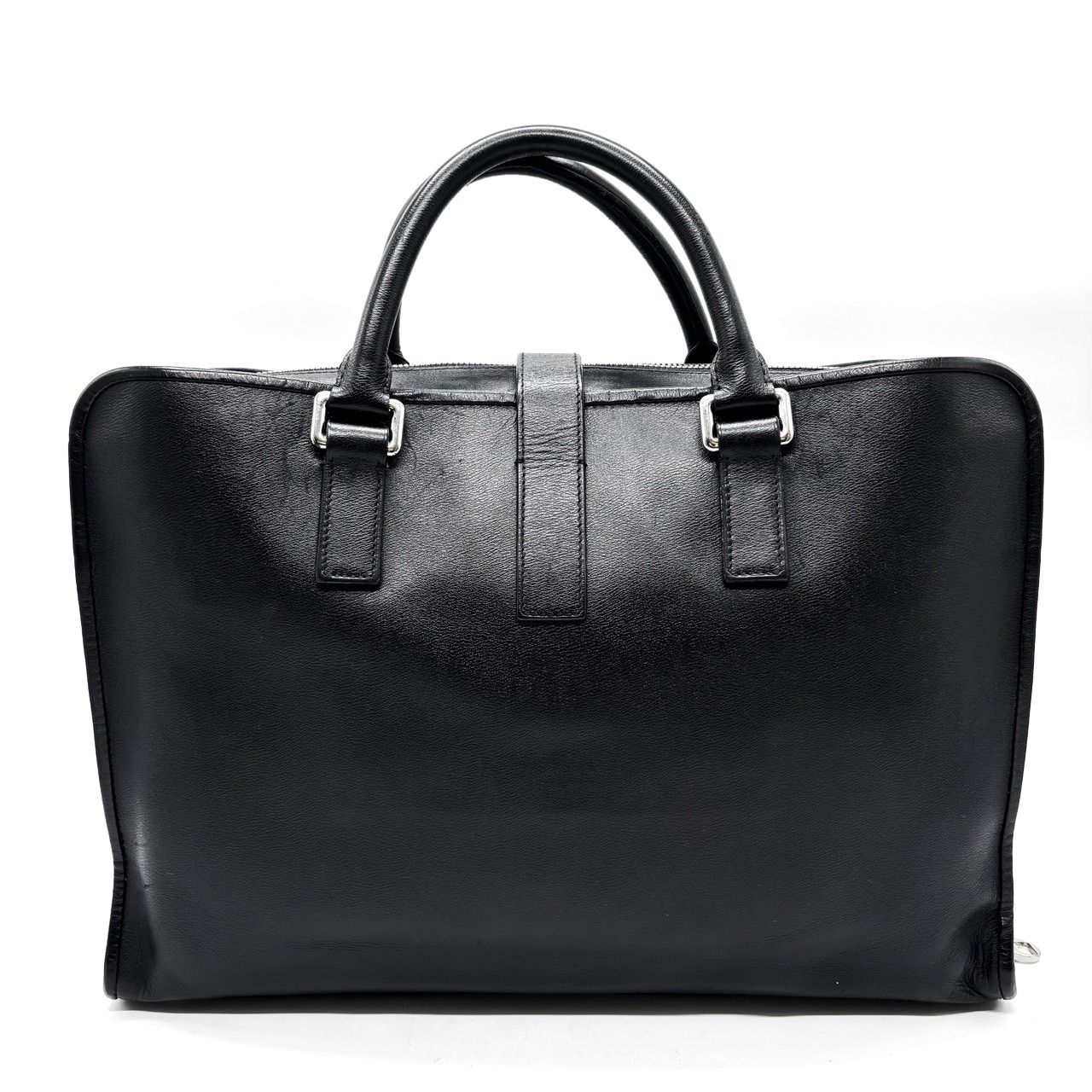 ロエベ ビジネスバッグ ブリーフケース アナグラム A4可 ブラック レザー ロエベ LOEWE アナグラム ビジネスバッグ ブリーフケース A4可 ✨A4