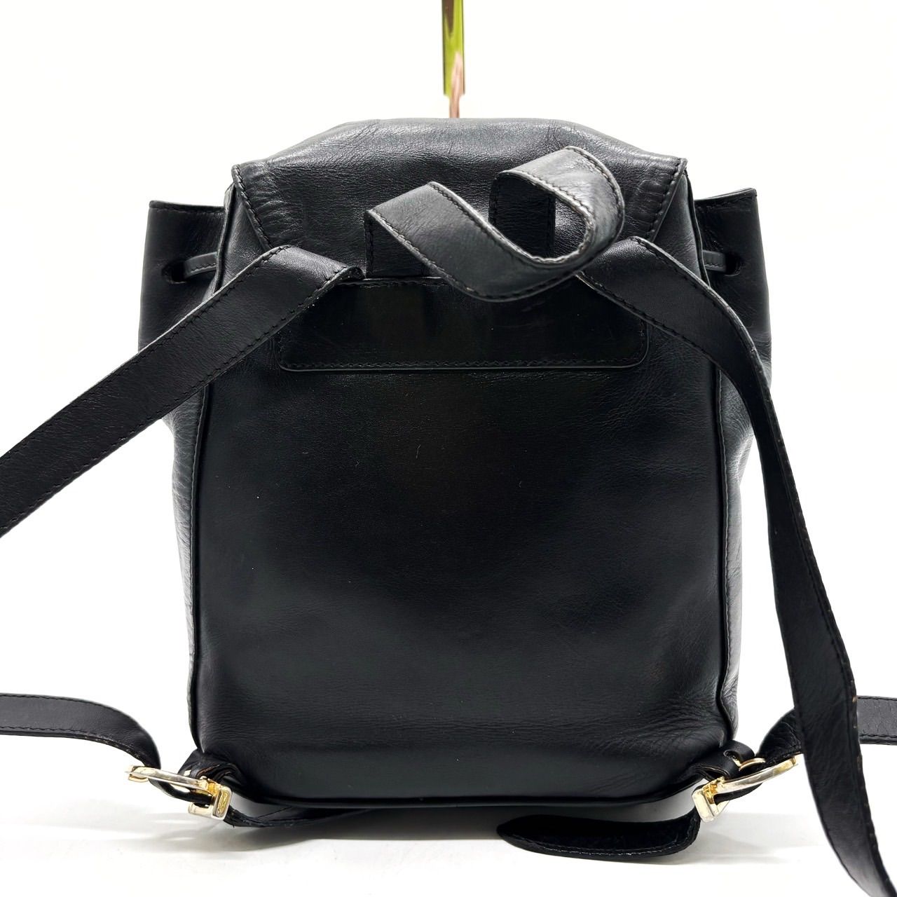 Ferragamo authentic black backpack with gold hardware really pretty Authentic Salvatore Ferragamo Black Gancini Quilted Leather  main image 3