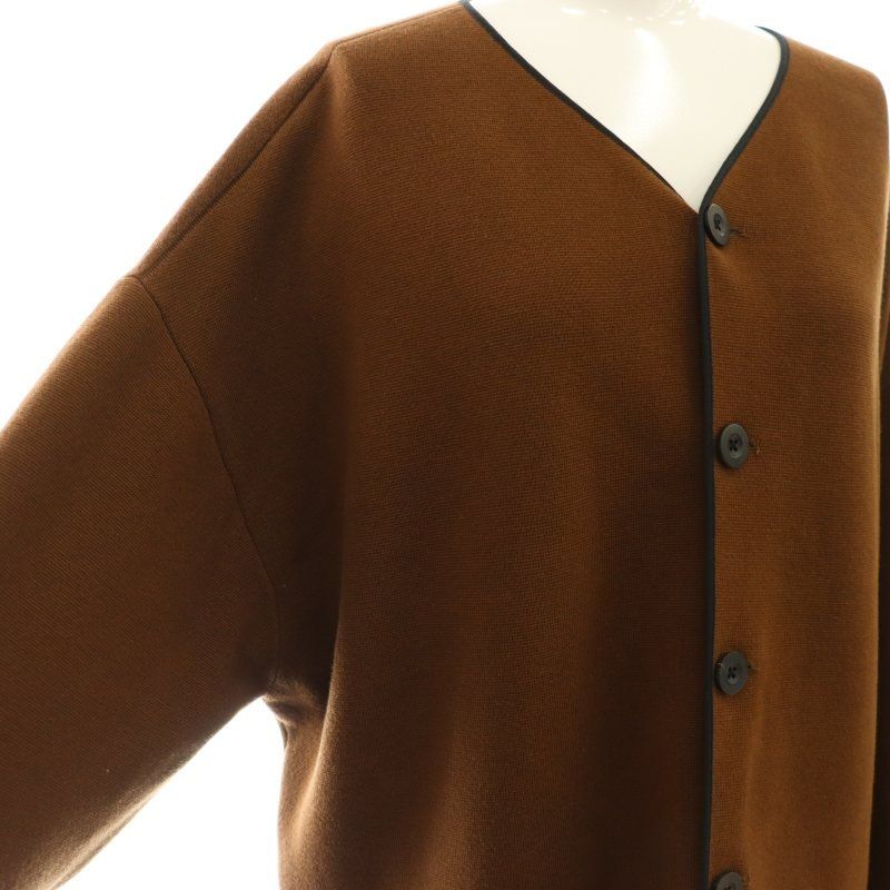 キャバン CABaN コットンカシミヤミラノリブVネックジャケット ニット