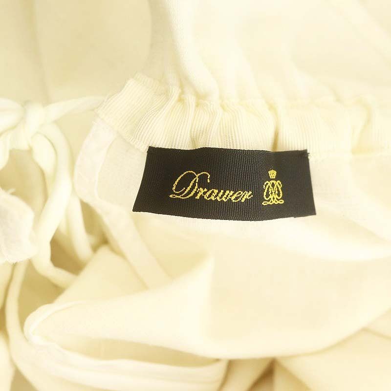 ドゥロワー Drawer 24AW フリルカラーウールジャージーブラウス 2 オフ