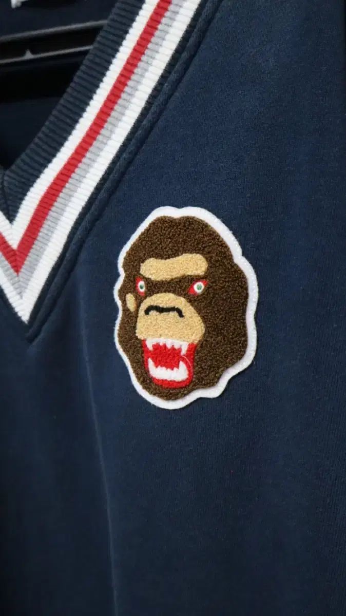 A BATHING APE アベイシングエイプ Vネック ニット L