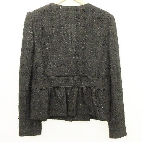 エムプルミエ ツイード ジャケット エムプルミエ ブラック M-Premier BLACK ラメ ツイード ジャケット