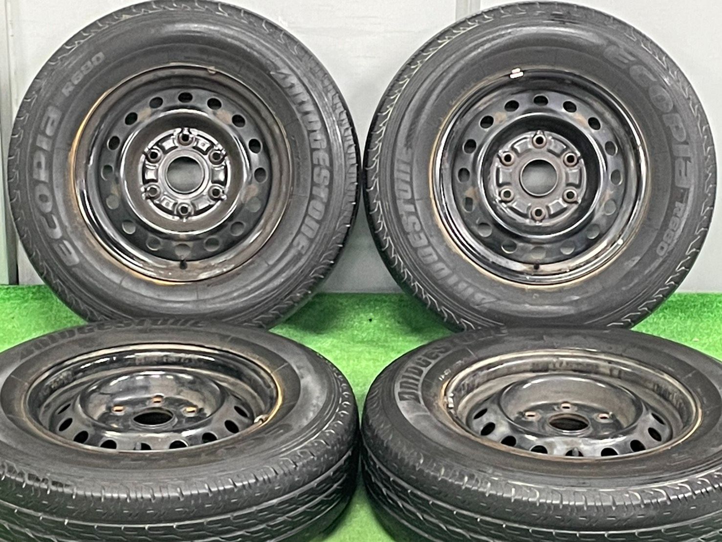 バリ溝！】トヨタ 100 ハイエース 純正 スチール 15in 5.5J PCD139.7