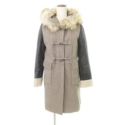 エルマノシェルビーノ ERMANNO SCERVINO 美品 カシミヤ混 レザー袖