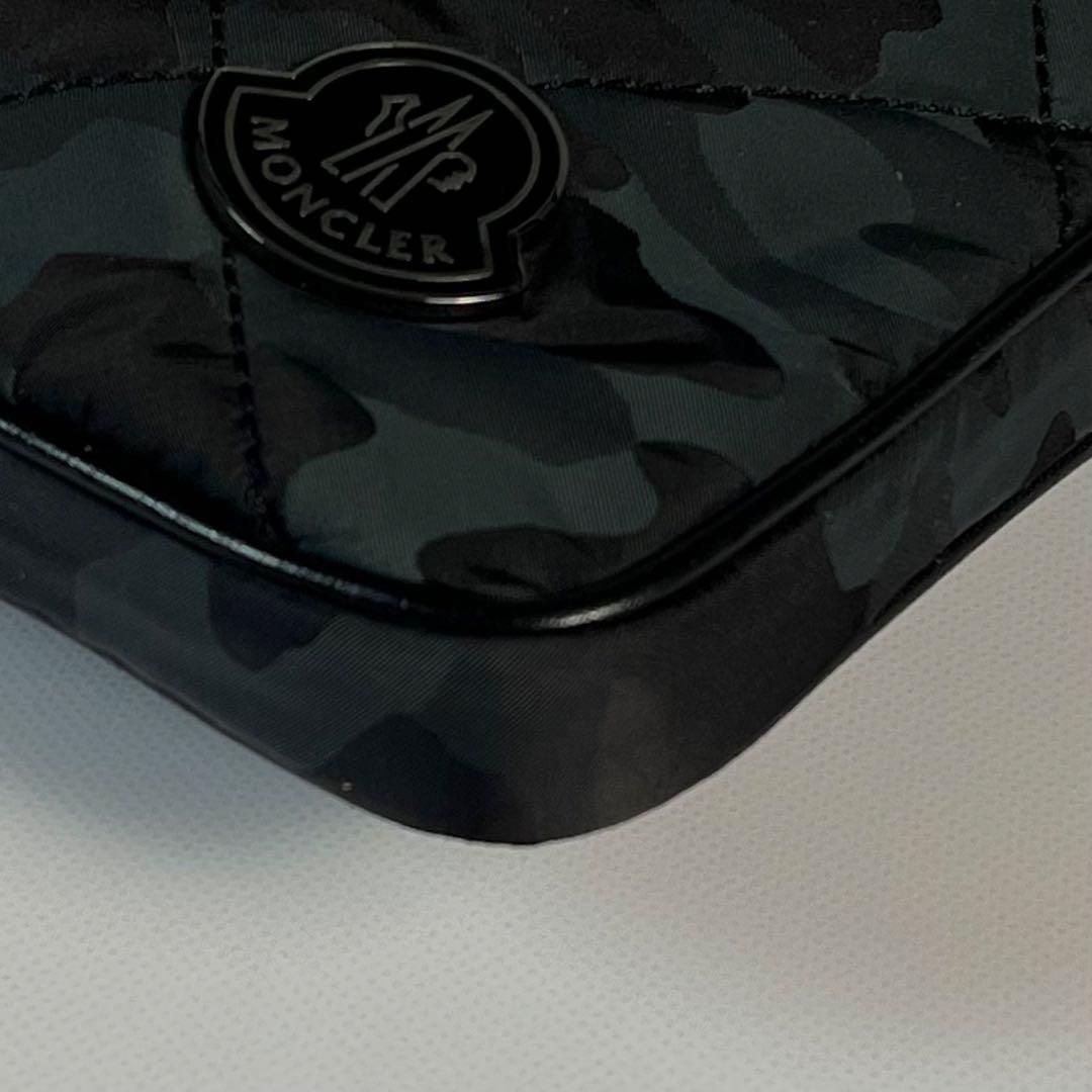 美品 MONCLER タブレットケース ポーチ クラッチバッグ 迷彩 カモフラ