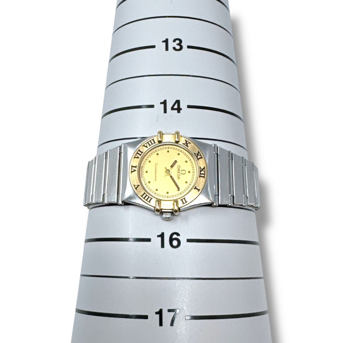 オメガ コンステレーション ミニ K18 コンビ 金 レディース 時計