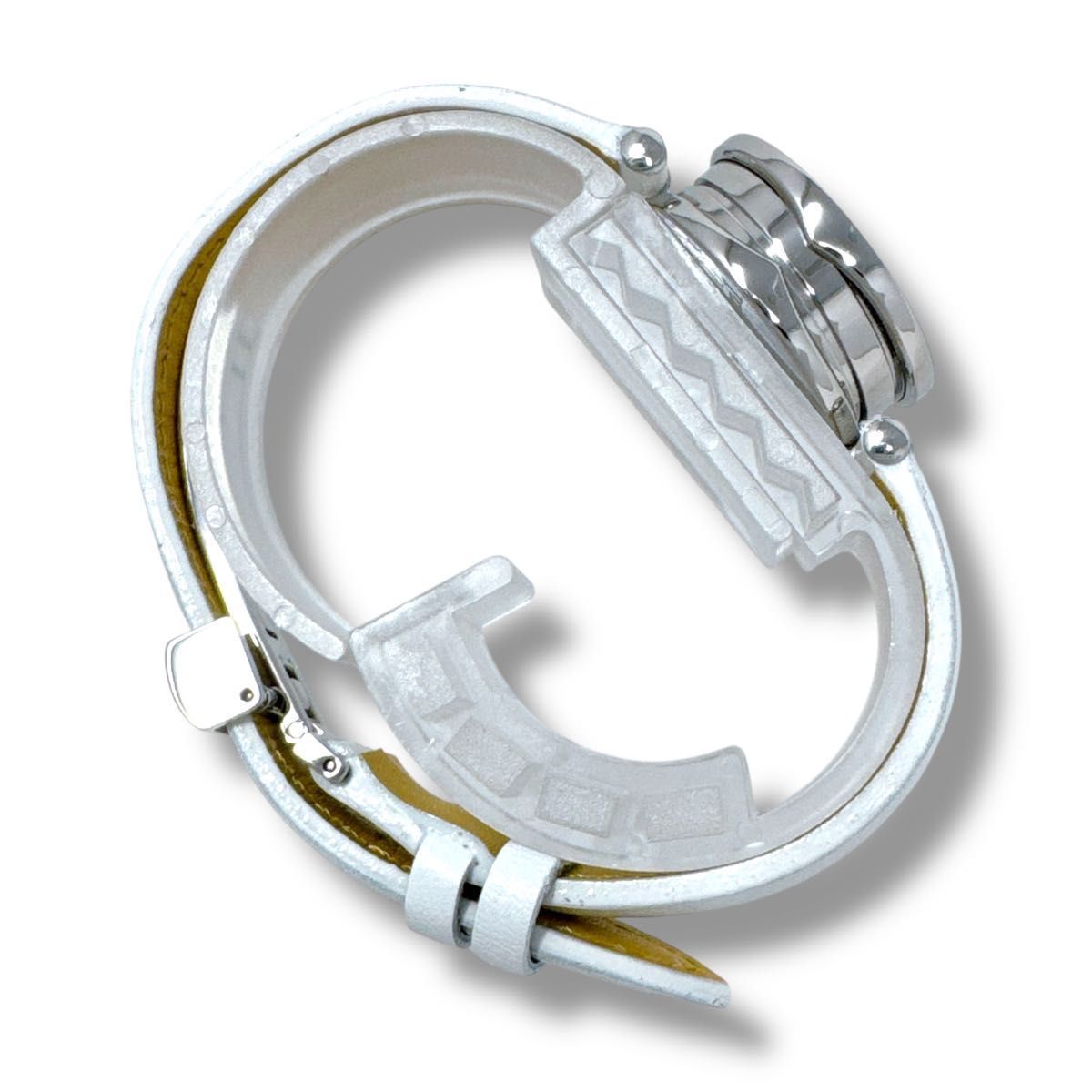 【新品ベルト】538 ブルガリ ビーゼロワン ホワイトシェル レディース 人気 BVLGARI 「ブルガリ(BVLGARI)向け」輸入王オリジナル ベルト Bzero1