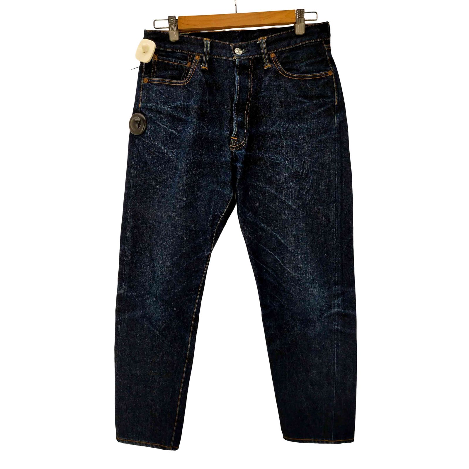 ドゥニーム Denime セルビッジ 赤耳 濃紺 ボタンフライ デニム パンツ 