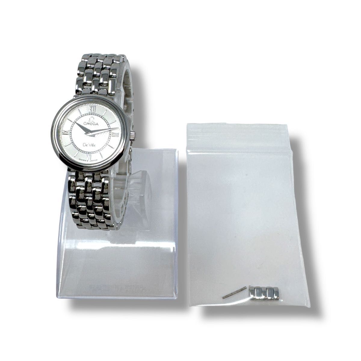 オメガ デビル デヴィル プレステージ シルバー レディース 腕時計