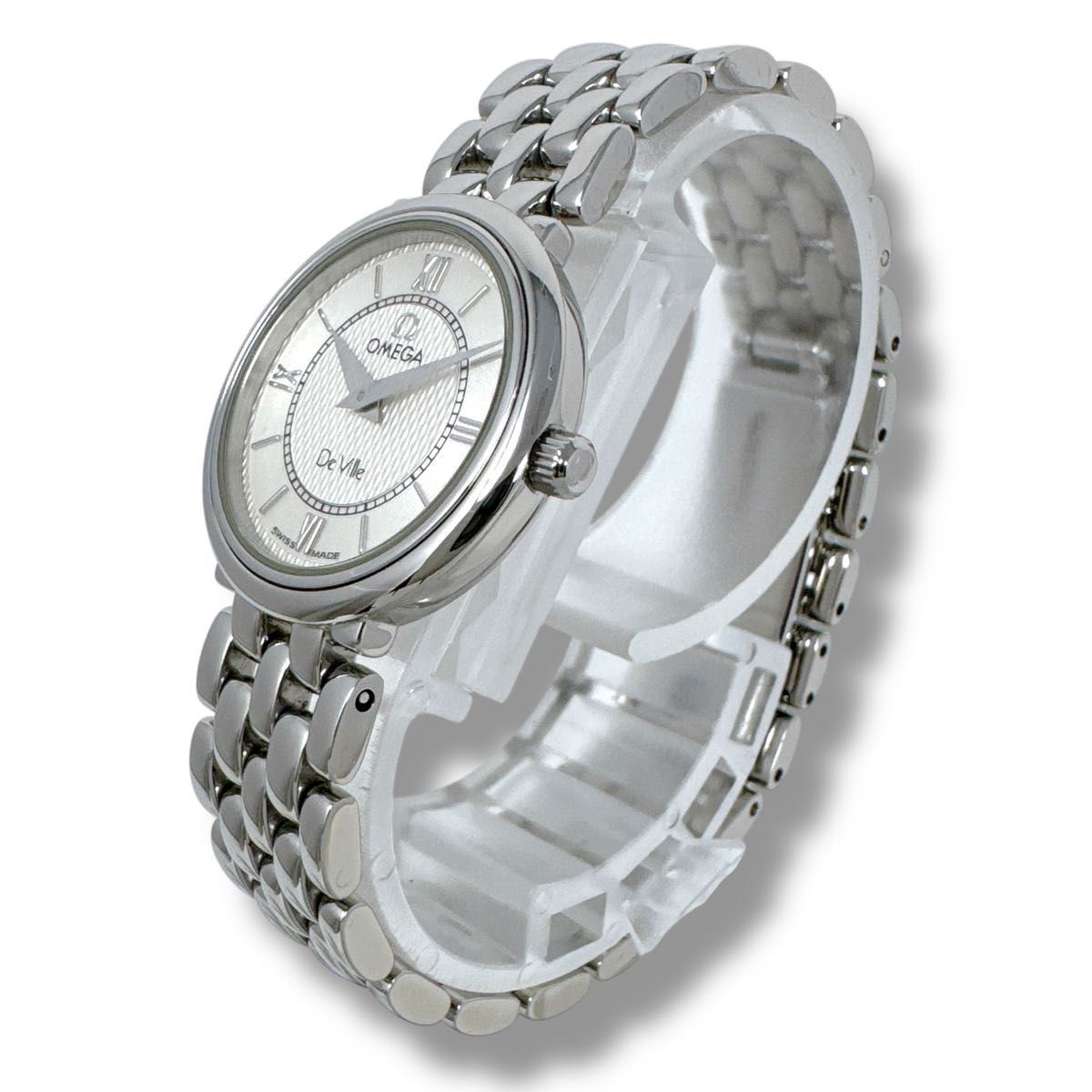 オメガ デビル デヴィル プレステージ シルバー レディース 腕時計