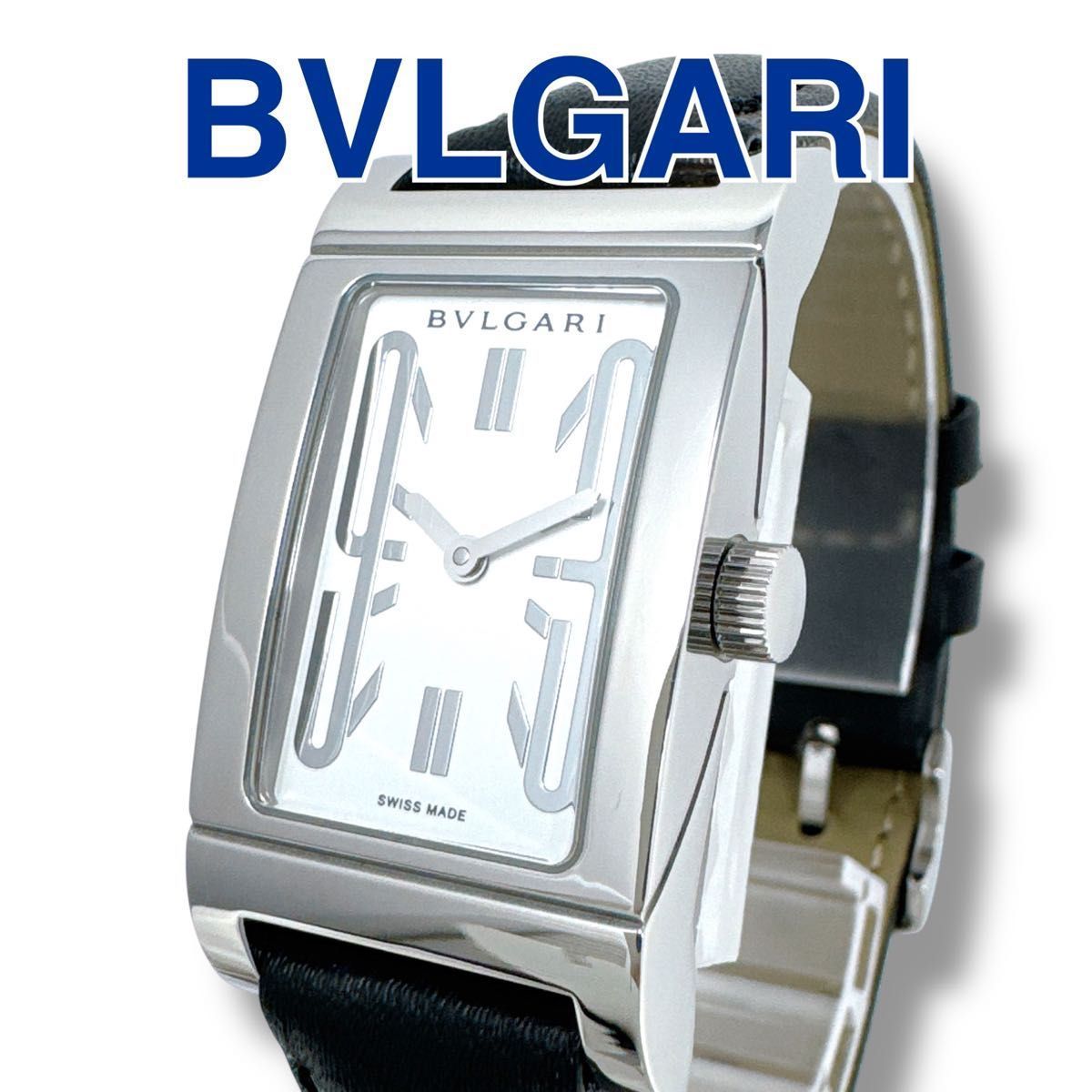 ブルガリ レッタンゴロ RT39S 革ベルト レザー クォーツ レディース 時計 Amazon.co.jp: (ブルガリ)BVLGARI RT39S レッタンゴロ ブラックダイヤ