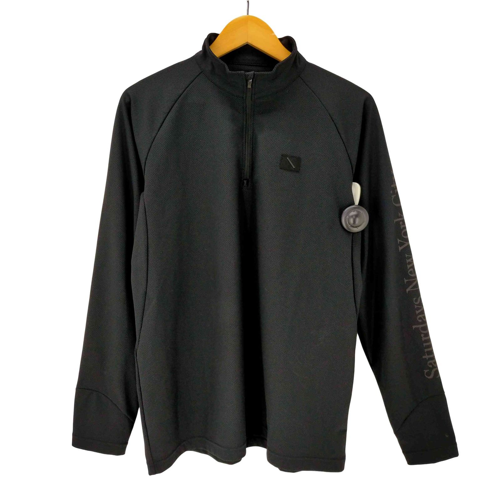 Saturdays NYC(サタデーズニューヨークシティ) 25AW 3D Tricot Half Zip LS Shirt トリコット ハーフ ジップ 長袖 シャツ カットソー ロンT メンズ import：XL 【中古】【ブランド古着バズストア】 サタデーズニューヨークシティ Saturdays NYC 25AW 3D Tricot Half Zip
