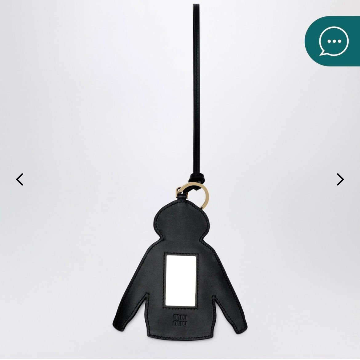 miumiu レザーキーリング チャーム miumiu ミュウミュウ キーホルダー