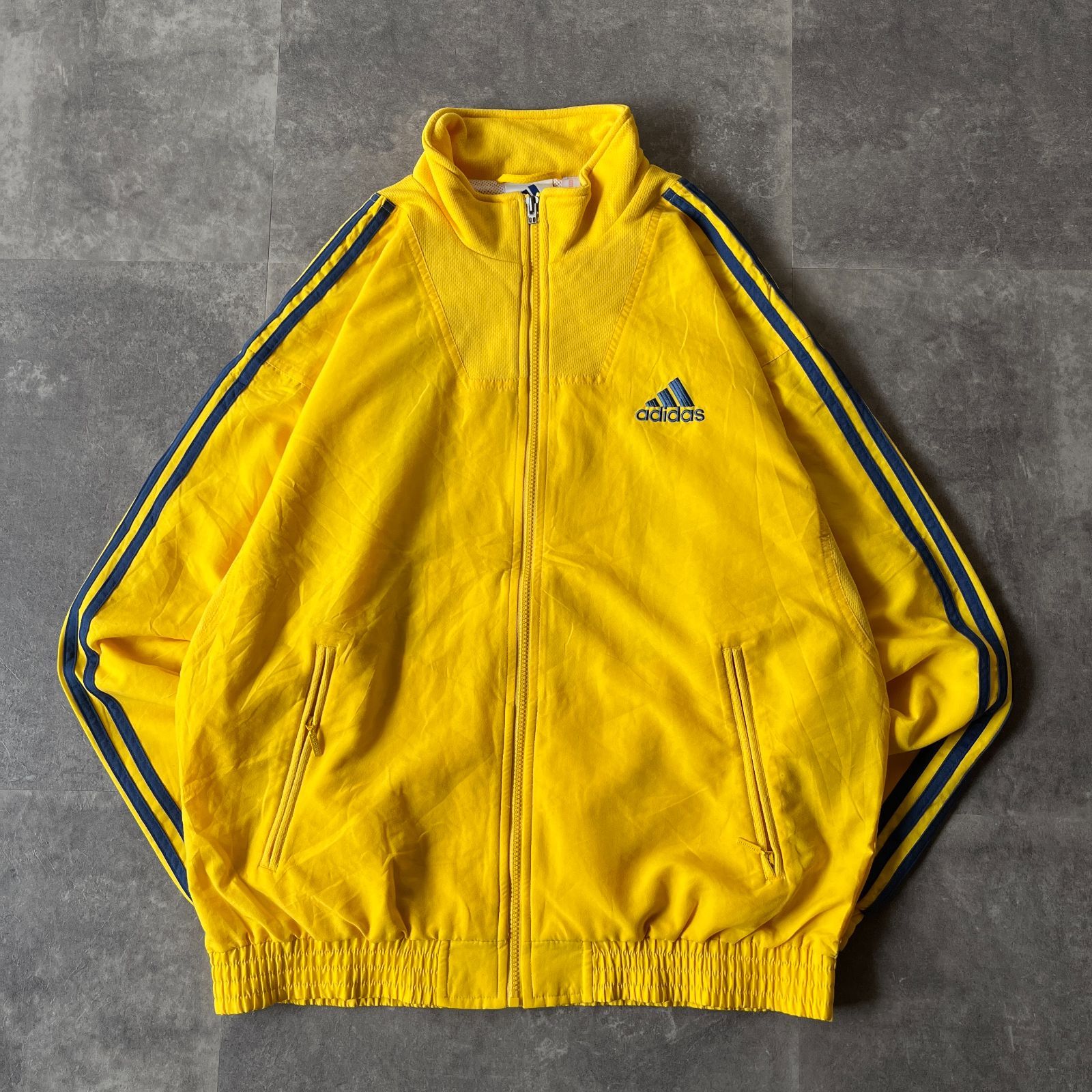 90s adidas トラックジャケット 万国旗 イエロー XL A126 - メルカリ