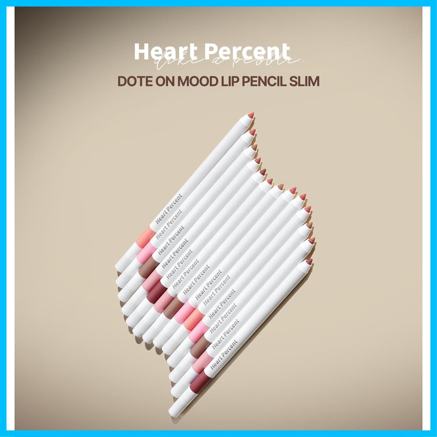 Percent ドットオンムードリップペンシルスリム Dote ハートパーセント Heart On Mood Lip Pencil Slim 口角ペンシル 口角メーカー 一味違う唇改善 上唇の山 口角 リップライン 03. オートベージュ OA