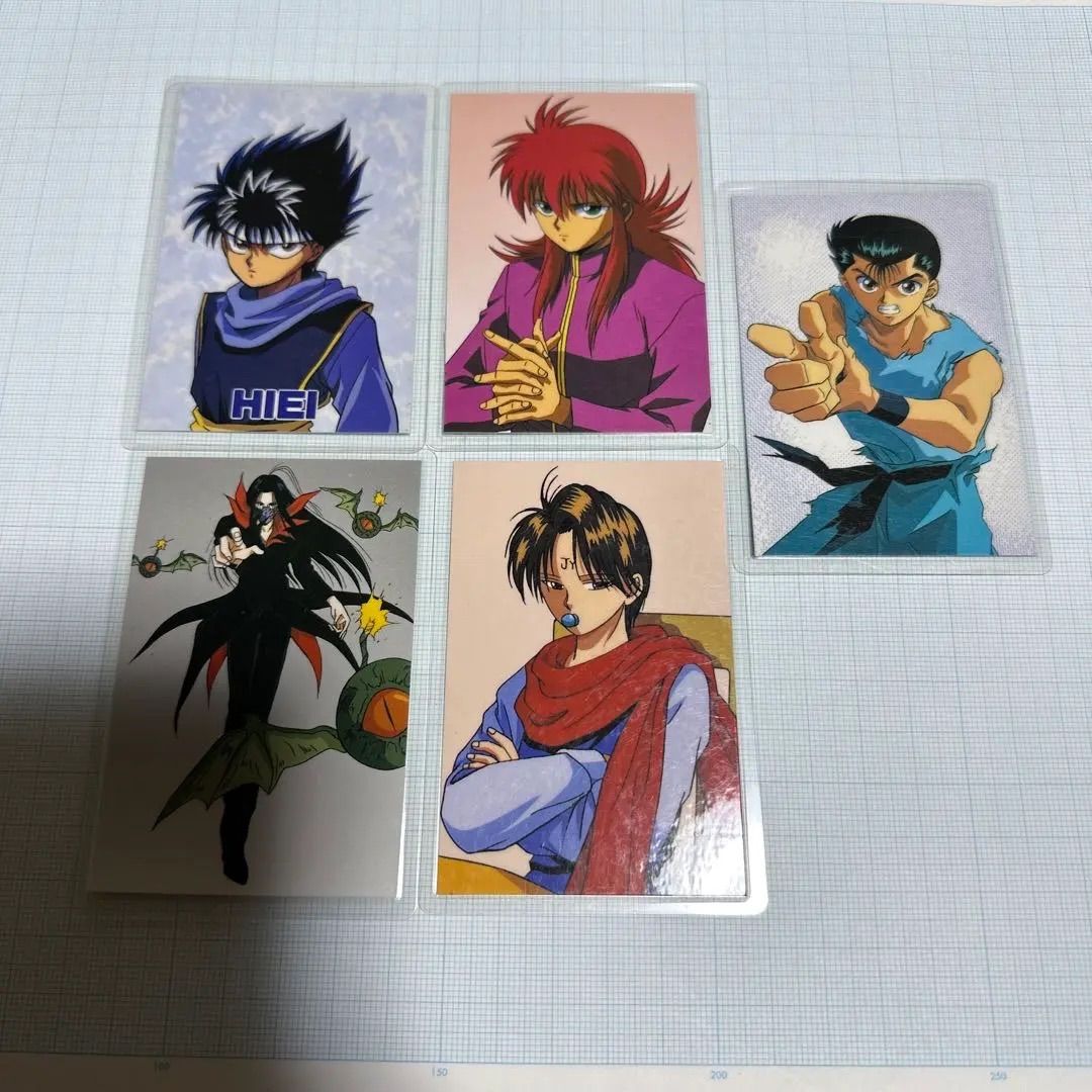 当時物 幽遊白書 ラミネートカード 蔵馬 飛影 幽助 コエンマ 鴉 - メルカリ