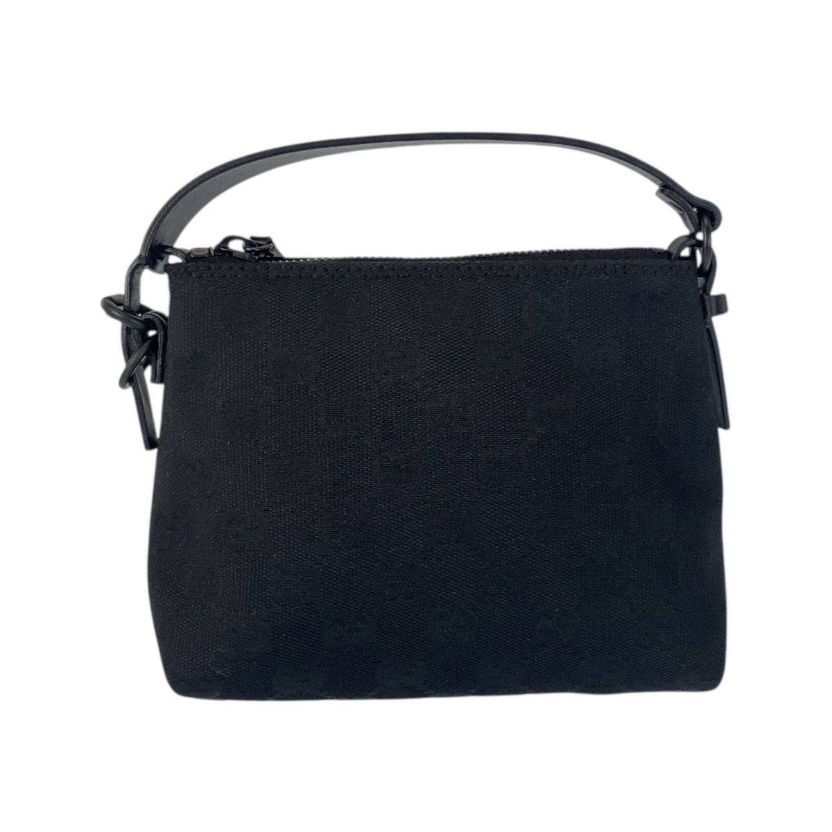 美品 GUCCI グッチ ブラック 黒 GGキャンバス/レザー 101634