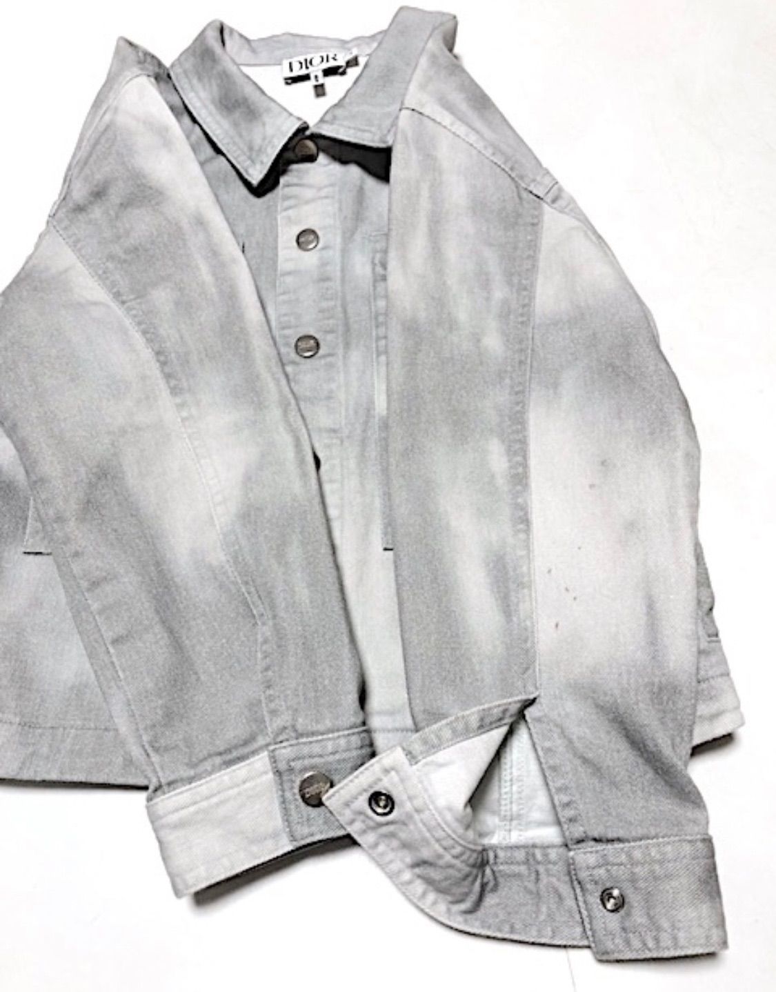 Dior グレー デニムジャケット 早い者勝ち！希少【定価15万】ディオール 2023AW キッズ タイダイ 高級