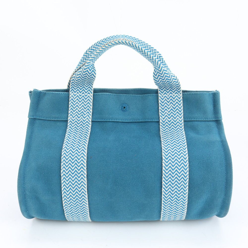 極美品 エルメス カンヌ PM トート バッグ ハンド ショルダー ブルー