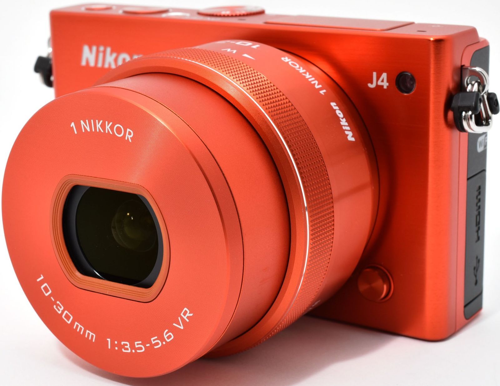 Nikon 1 J4 ボディ オレンジ ミラーレス一眼 通電確認済み ニコン ミラーレス Nikon 1 J4 レンズキット オレンジ 中古 Wi-Fi搭載