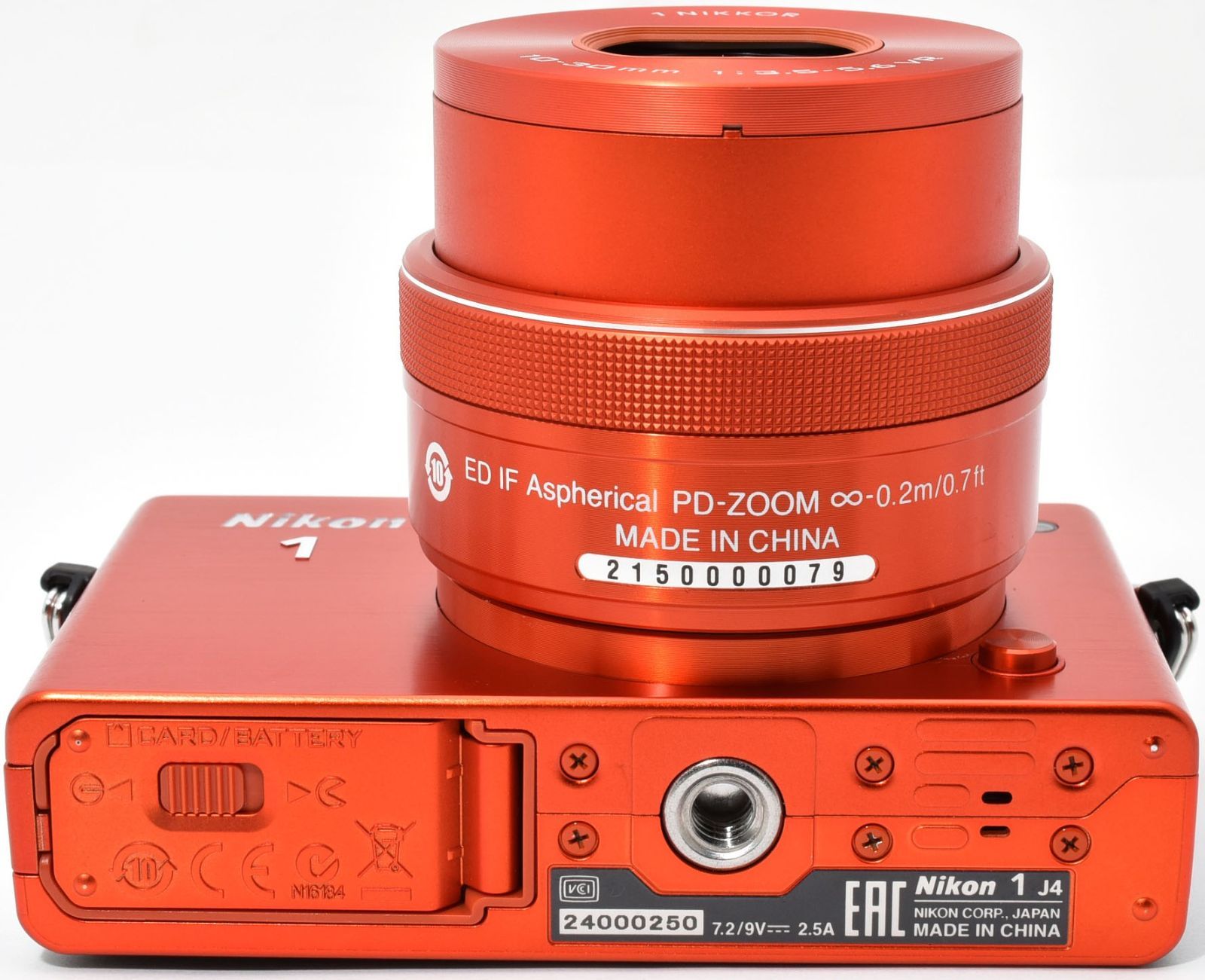 ニコン ミラーレス Nikon 1 J4 レンズキット オレンジ 中古 Wi-Fi搭載