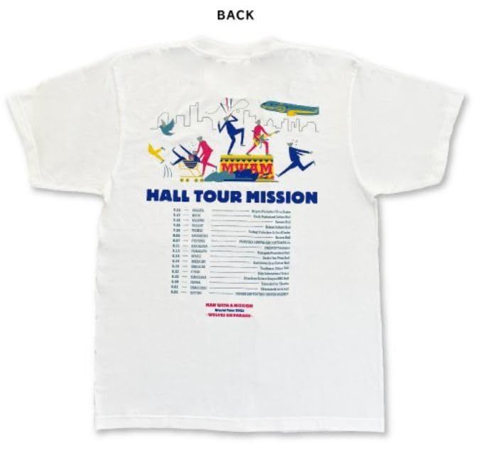 マンウィズアミッション Tシャツ WOLVES' BOMB! XLサイズ WOLVES' BOMB