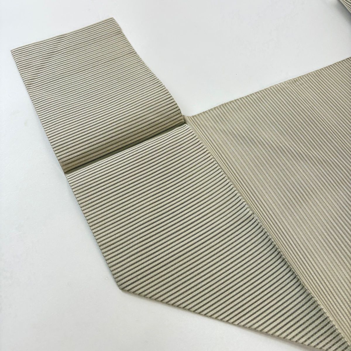 平和屋着物＊夏物 九寸名古屋帯 総刺繍 抽象文様 正絹 逸品 DAAZ4020cm