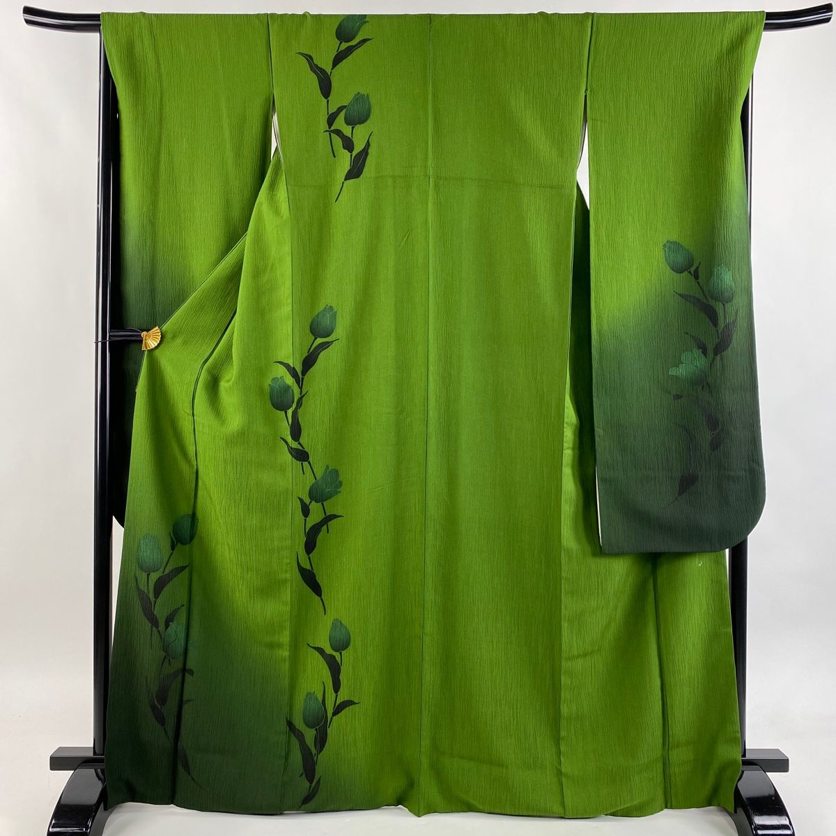 振袖 身丈168.5cm 裄丈68cm L 袷 袋帯フルセット やまと 落款 草花